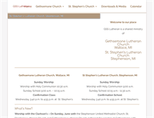 Tablet Screenshot of gsslutheran.org